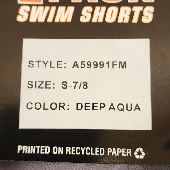 ZeroXposur - 2 Set Boys Swim Trunks Surfboard Shorts UPF 50 Size Small 7/8 NWT - Picture 5 of 7